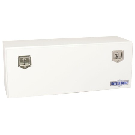 Better Built HEAVY DUTY, WHITE STEEL UNDERBODY TOOL BOX 60INLX18INWX18INH DOUBLE LA 65210168